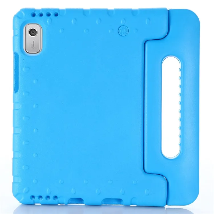 

For Lenovo Tab M9 Protective EVA Case Anti-Fall Tablet Cover Shockproof Case with Kickstand Handle - Blue