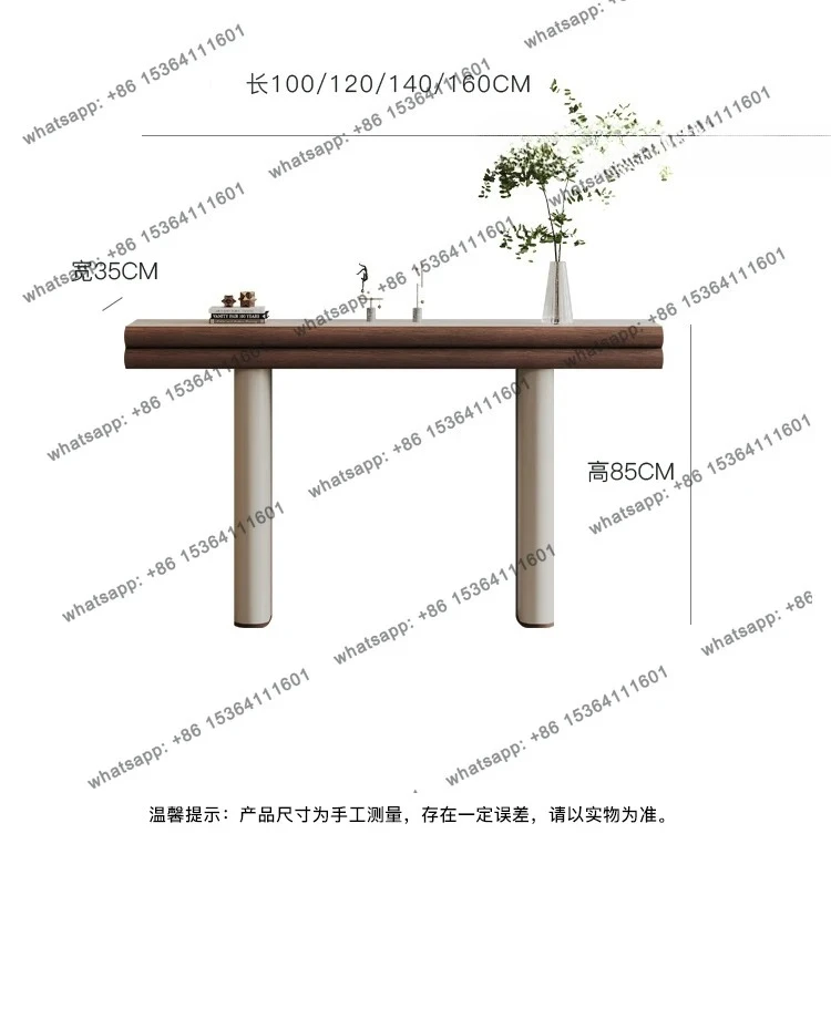 Premium Entrance Table Living Room Corridor Aisle Against Wall Entrance Table Hotel Solid Wood Entrance Table