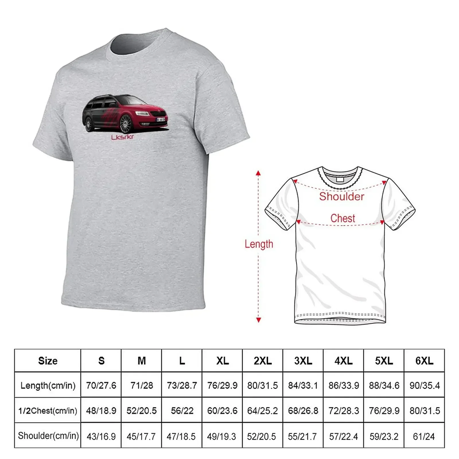 Skoda Octavia - artwork T-Shirt animal prinfor boys sports fans anime mens vintage t shirts