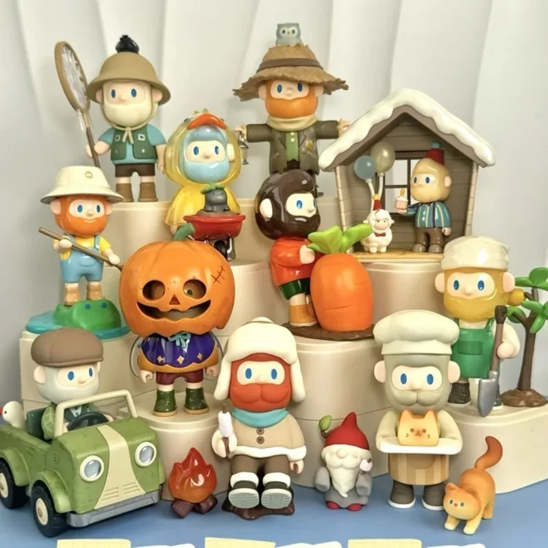 

New Genuine FARMER BOB on The Farm Series Blind Box Cute Action Figure Desktop Decor Collectible Model Surprise Toy Gift