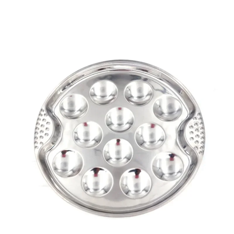 طبق معدني لتقديم الطعام من الفولاذ المقاوم للصدأ ، طبق حلزوني ، طبق فطر للمطعم ، أدوات مائدة للعشاء في الفندق ، أداة طهي #3