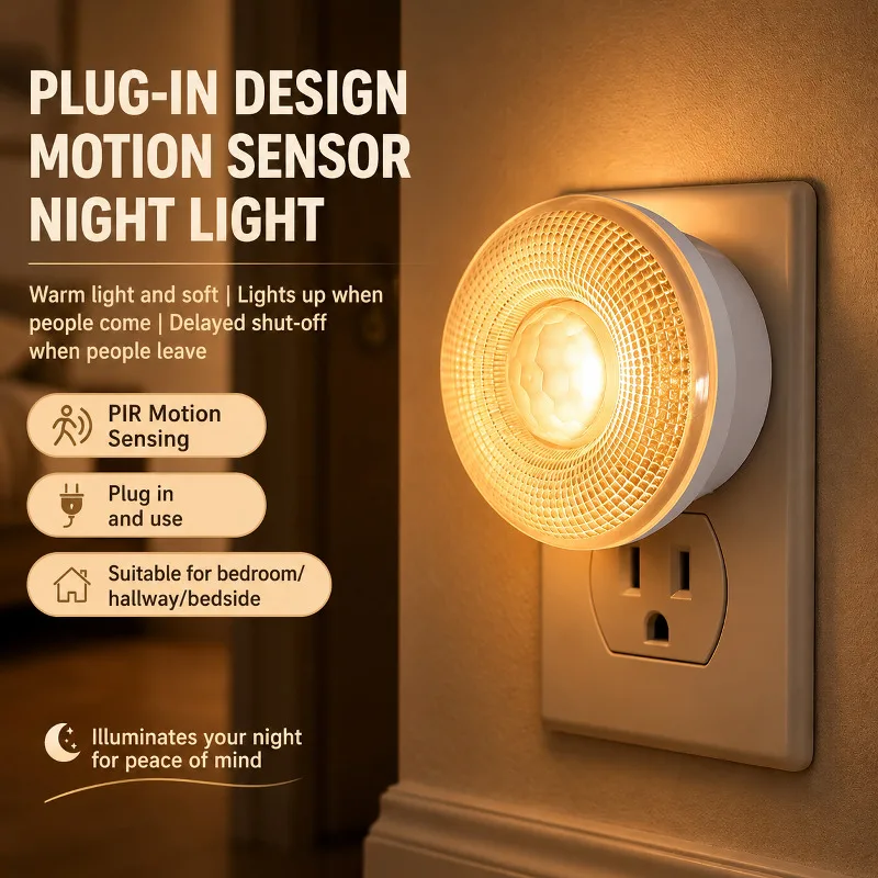 Motion Sensor Night Light Smart Induction Lamp Kids Bedroom Nightlight Auto On Off For Children Room Night Use