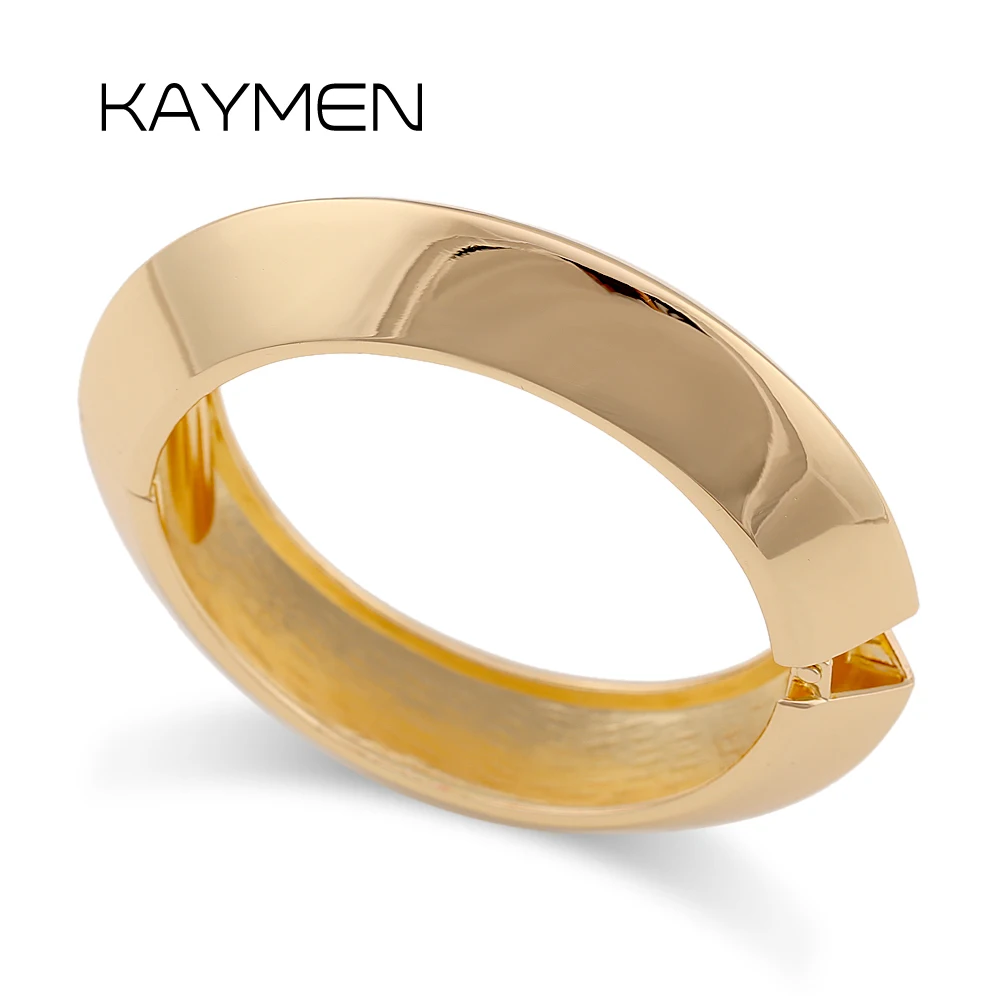 

Cold Style Round Metal Bangle Punk Heavy Spring Wide Bracelet Women Men Fashion Bold Design Chic Accessory Unique Modern Jewelry