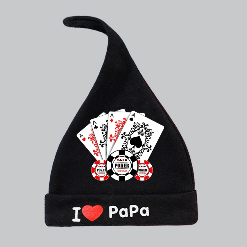 

Baby Hat I Love Papa Mama Printed Kids Children Poker Customized Wholesale Hats Cotton Newborn bonnet babies Girls Boys Caps