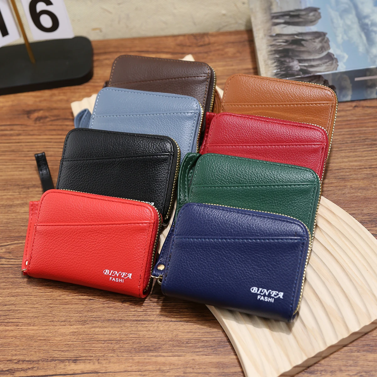 

New Japanese organ multi-card card bag, small card holder, zipper, change bag, coin bag, tide bag.