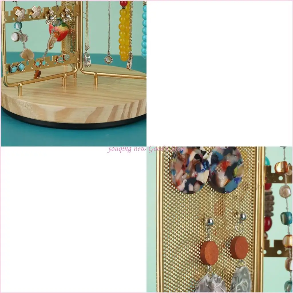 

57QA 360° Rotatable Display Rack Jewelry Display Stand Rotating Tray