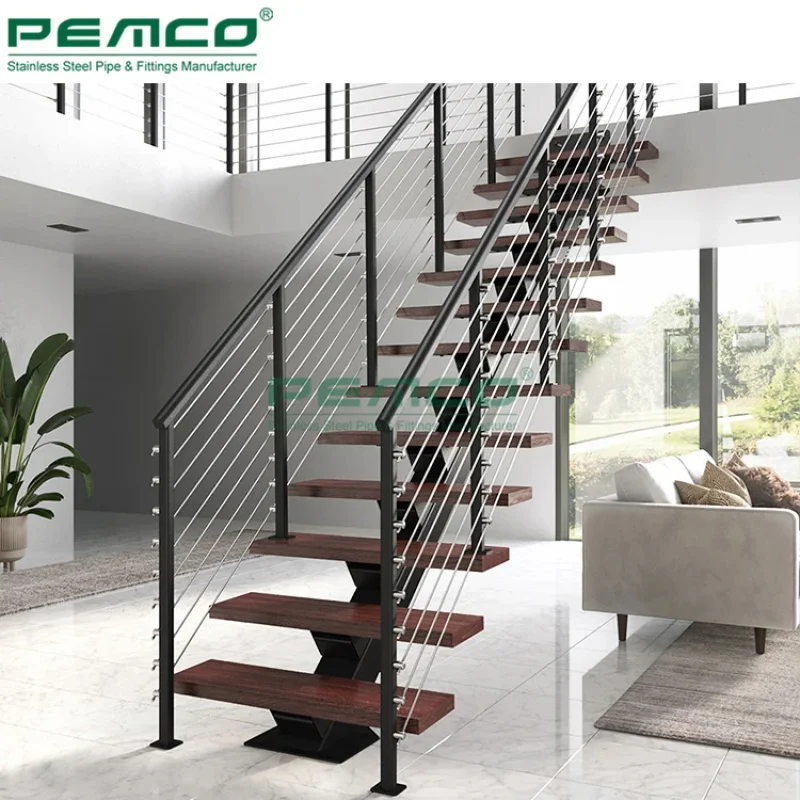 custom.Indoor Mono Stringer Stairs Decorative Staircase U Channel Beam Stairs Design/ Apartment/Hotel