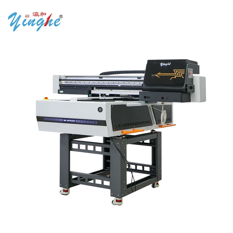 YH-6090 Industrial Grade UV Printer 600x900mm 20cm Height For Phone Case Acrylic Wood Multifunction UV Flatbed Printer