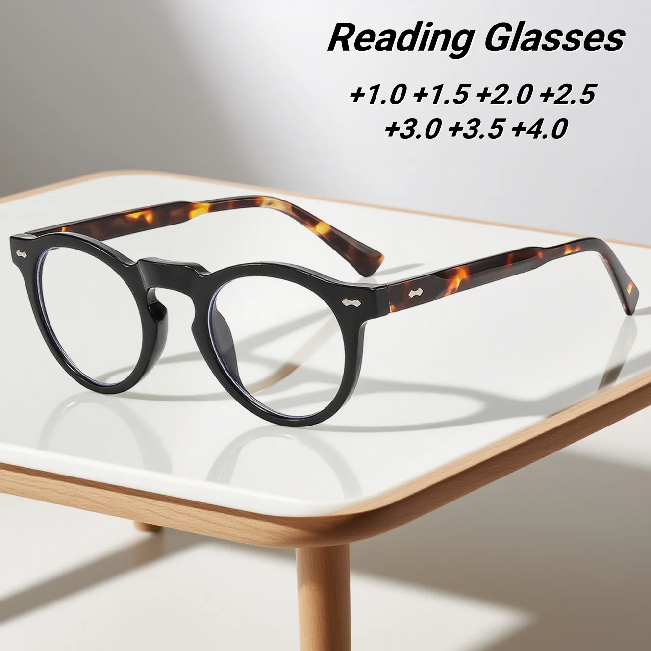 

2025 New Fashionable HD Women's Reading Glasses Retro Neutral High Quality Simple and Atmospheric Anti Blue Light Glasses