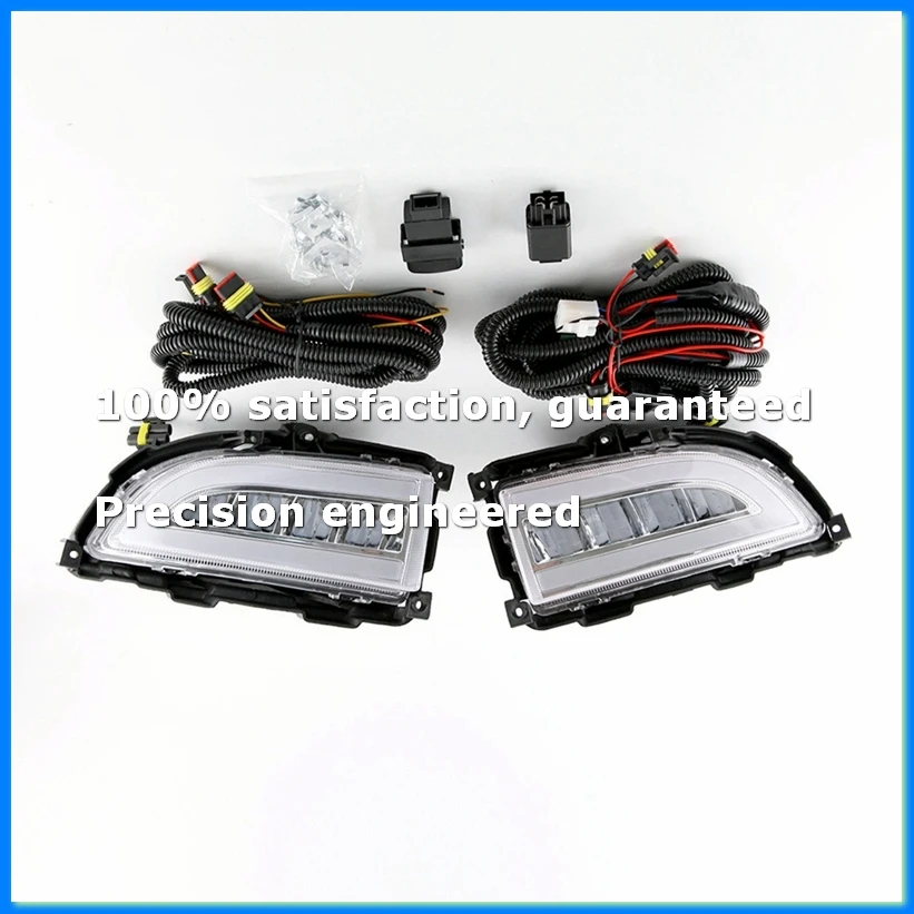 

LED DRL Headlight for 2004 2005 2006 Daytime Running Light White Yellow Turn Signal Fog Lamp-A68X