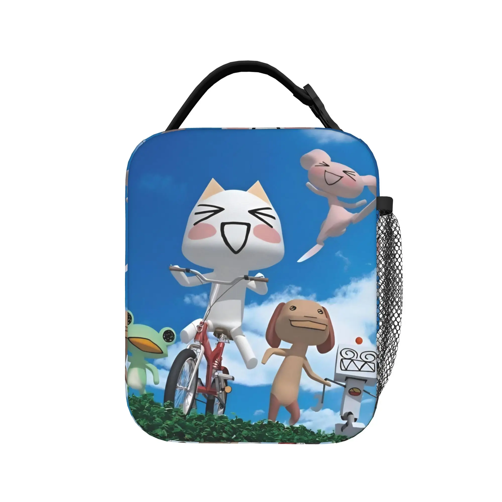 Toro Inoue Cat Insulated Lunch Bags Leakproof Happy Neko Meal Container Cooler Bag Tote Lunch Box Office  Outdoor Men Women