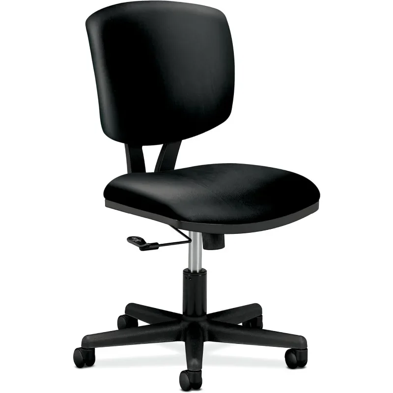 Armless Task Seating, Stool, Black Fabric  Furniture  Ergonomic Chair