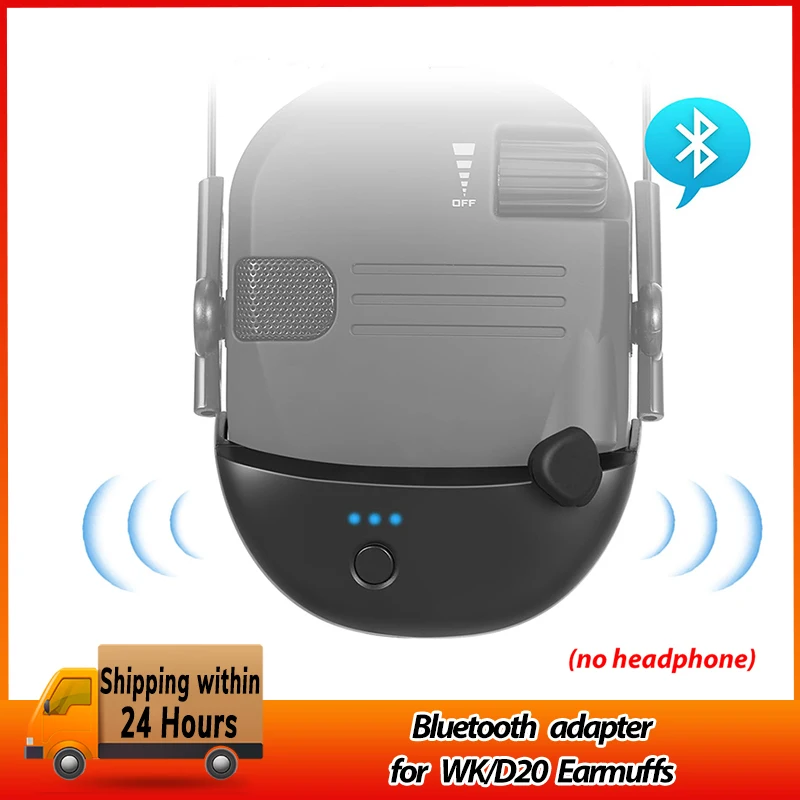 WK/HL Bluetooth Adapter Design for WK series electronic shooting earmuffs Convert wire earmuff to wireless one