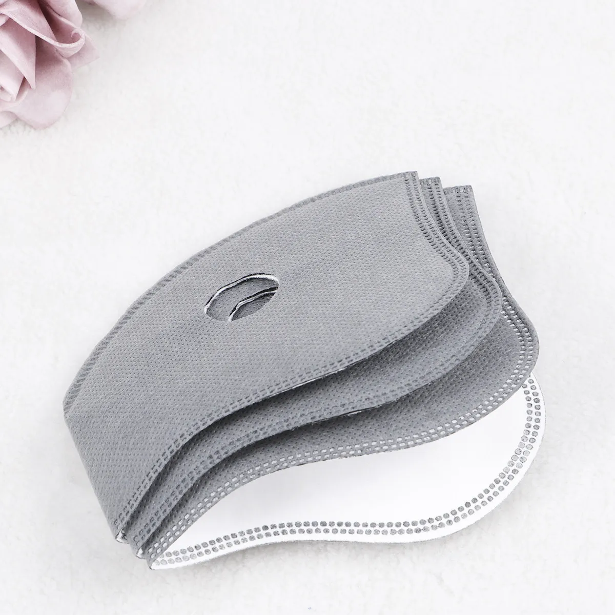 

3Pcs Dustproof Cycling Mask Activated Carbon Fiber Two Ventilation Holes Windproof Anti-Pollution Outdoor Riding Racing Mask