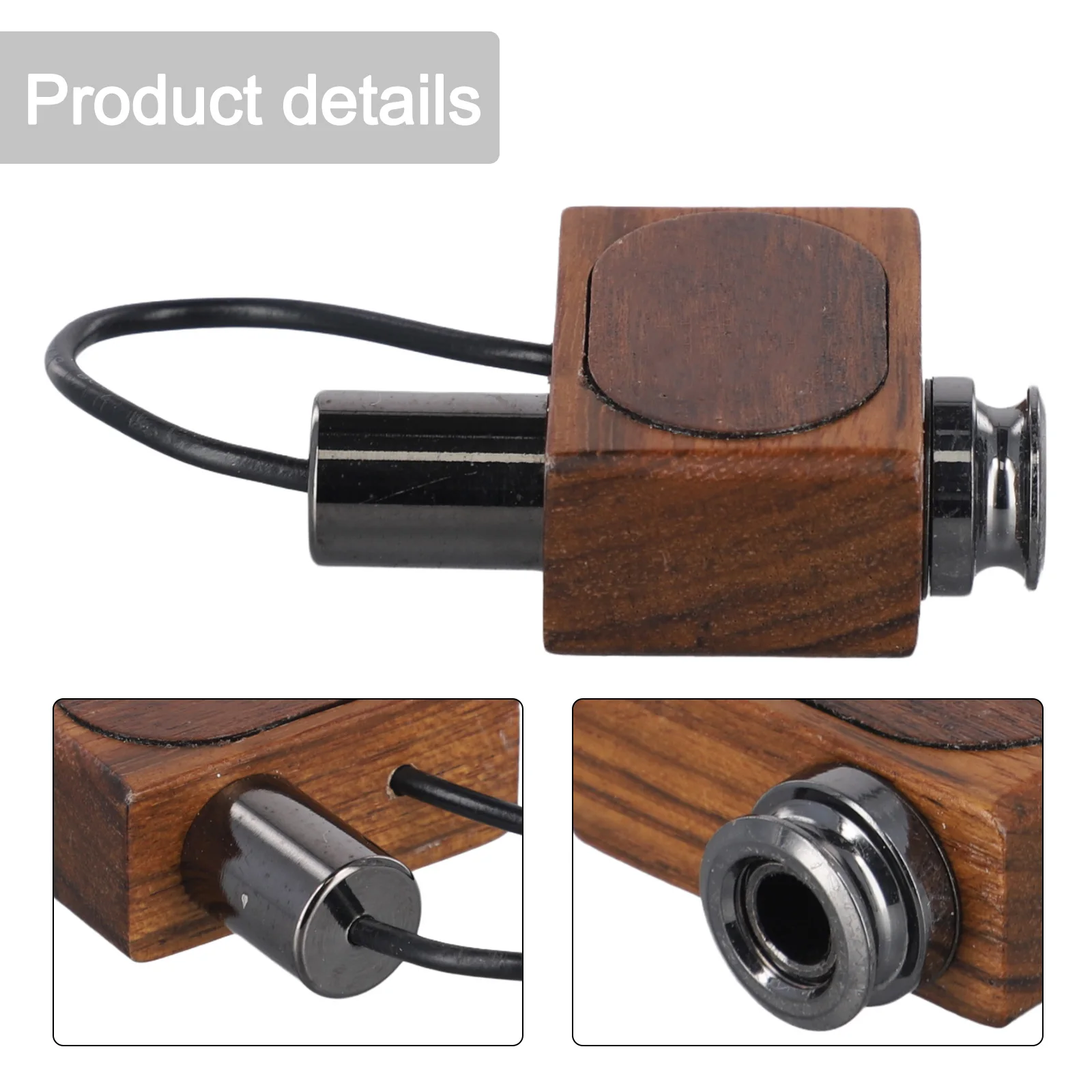 

Звукосниматель для гитары 40*27 мм, универсальный, для деревянных и пластиковых инструментов: скрипок, фолк-гитар, укулеле