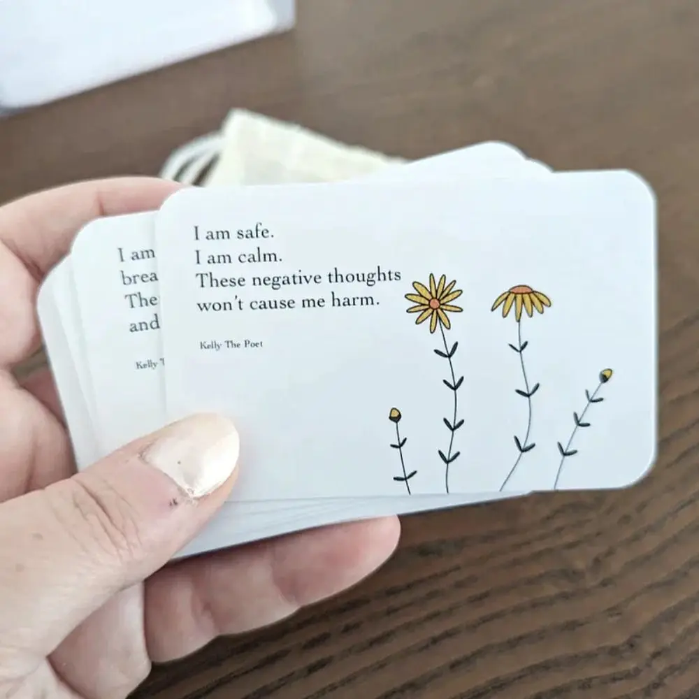 Anxiety Relief Pocket Poems Anxiety Relief Pocket Healing Card Portable Collection of Soothing Words Anxiety Affirmat