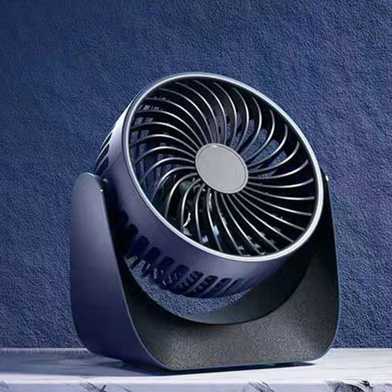 Ventilateur électrique USB, rotation à 360 °, 3 vitesses, silencieux, injuste, mini table, chambre à coucher, maison, bureau