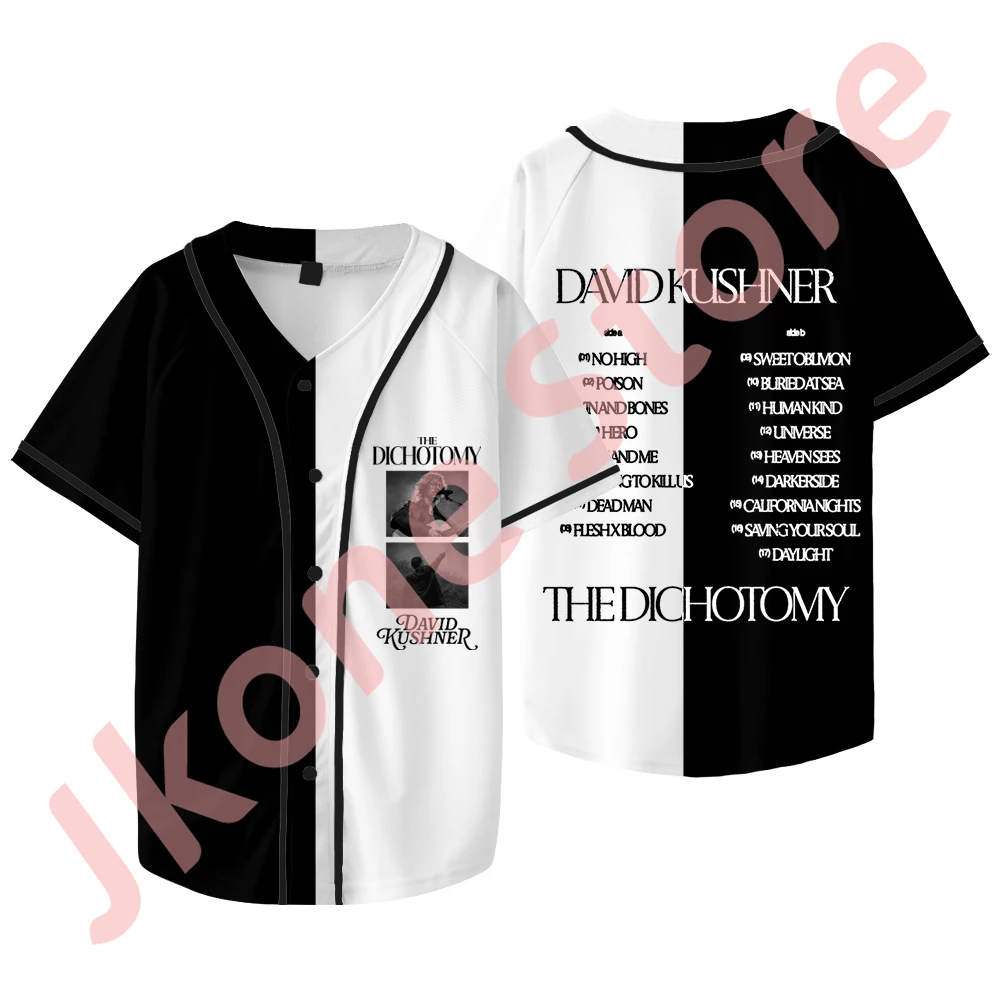 David Kushner The Dichotomy Tracklist Merch Baseball Jacket Tee Summer Women Men Fashion Casual Short Sleeve T-Shirts