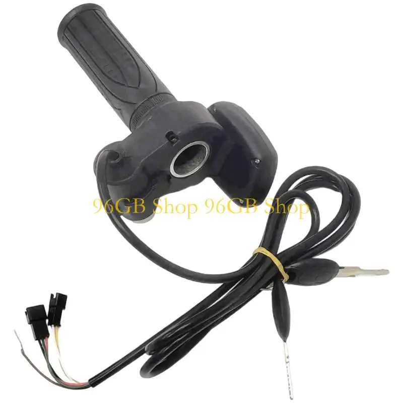 

96GB Lockable Digital Curved Display Speed Throttle Grip with Anti Theft Function Simple Installs for Electric Bikes