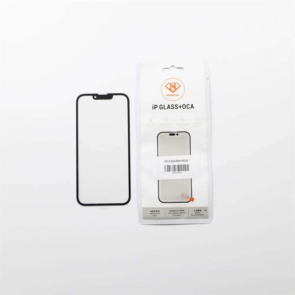 5pcs New Front Screen Outer Glass With OCA Film for iPhone XR 11 12 13 14 15 16 Pro XS Max Plus Touch Panel Glass External Lens