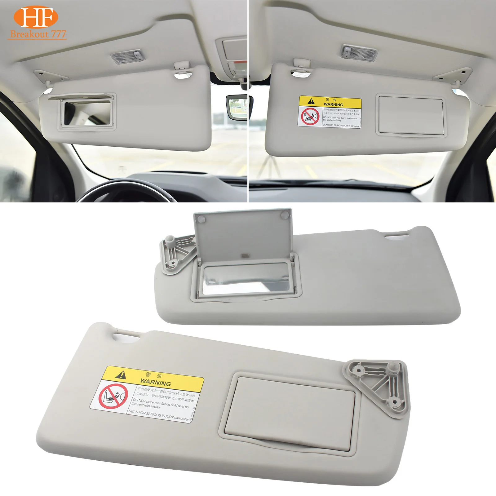 Sun Visor Car Sunshade Front Parasol Vehicle sunshade Interior spare parts For 2015 - 2023 Land Rover DISCOVERY SPORT