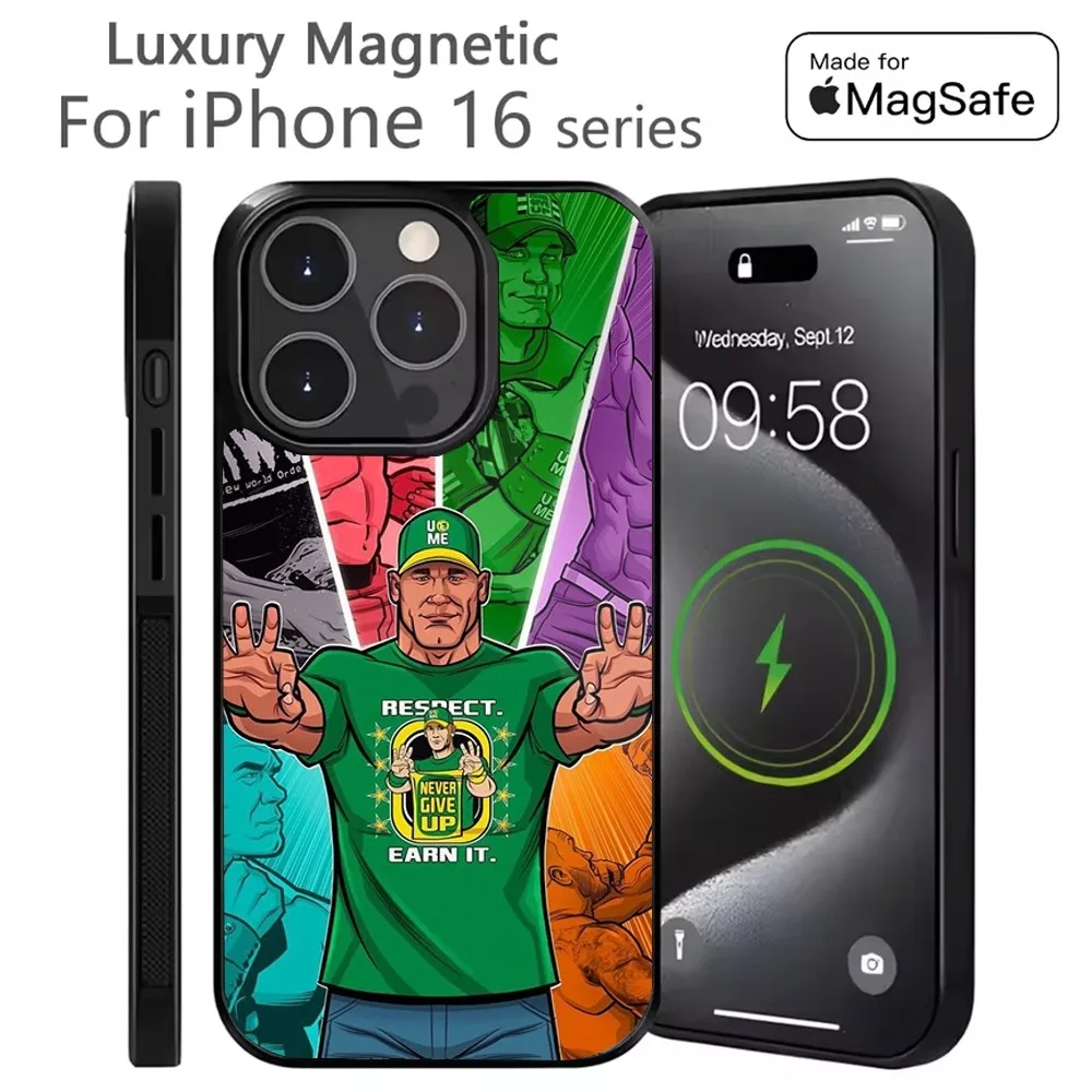 

J-John Cena restling Phone Case For iPhone 16,15,14,13,12,11,Plus,Pro,Max Mini Magsafe Magnetic Wireless Charging