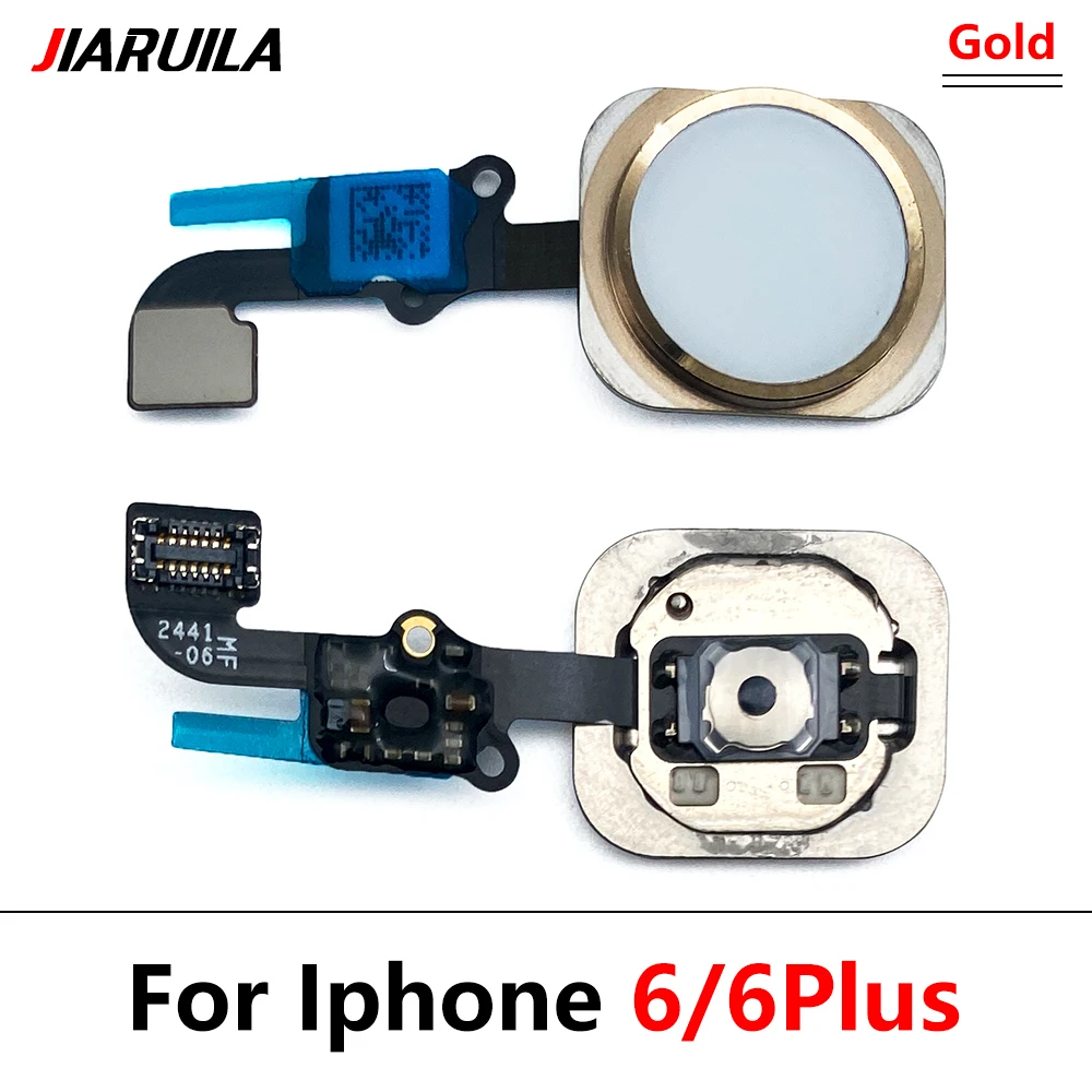 Home Flex Cable For iPhone 6 6s 7 8 Plus 5s Return Back Home Button Flex Cable No Touch ID Replacement Parts