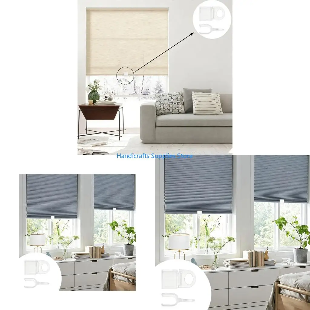 R1WA Roller Shade Pull Down Clip,Blinds Shade Lifting Clamps Shade Pulls Blinds Grip Handle Rolling Curtain Accessories
