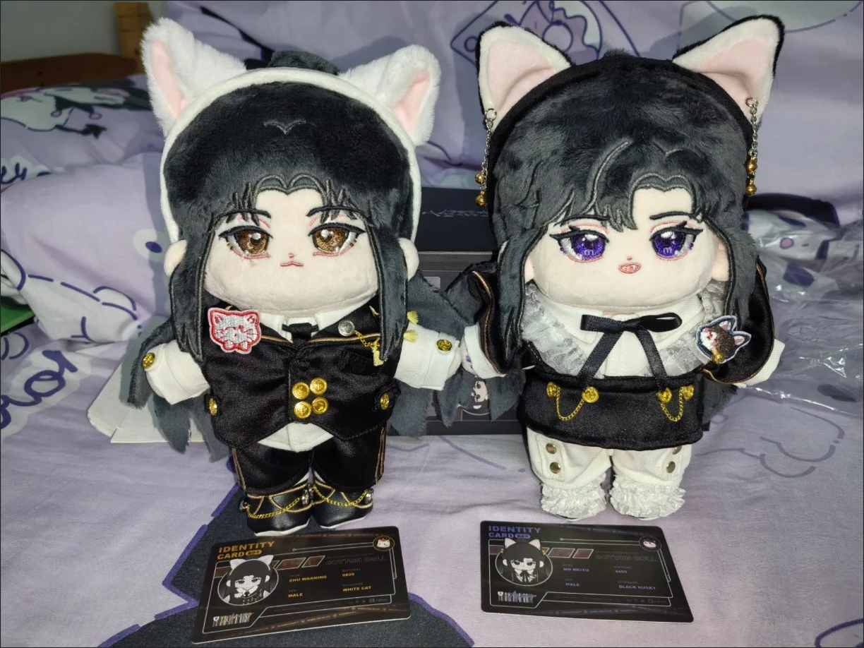 The Husky and His White Cat Shi Zun 20 Cm Doll Stuffed Anime Chu Wanning Mo Ran BL Clothes Toy Plush Cosplay Kids Birthday Gift