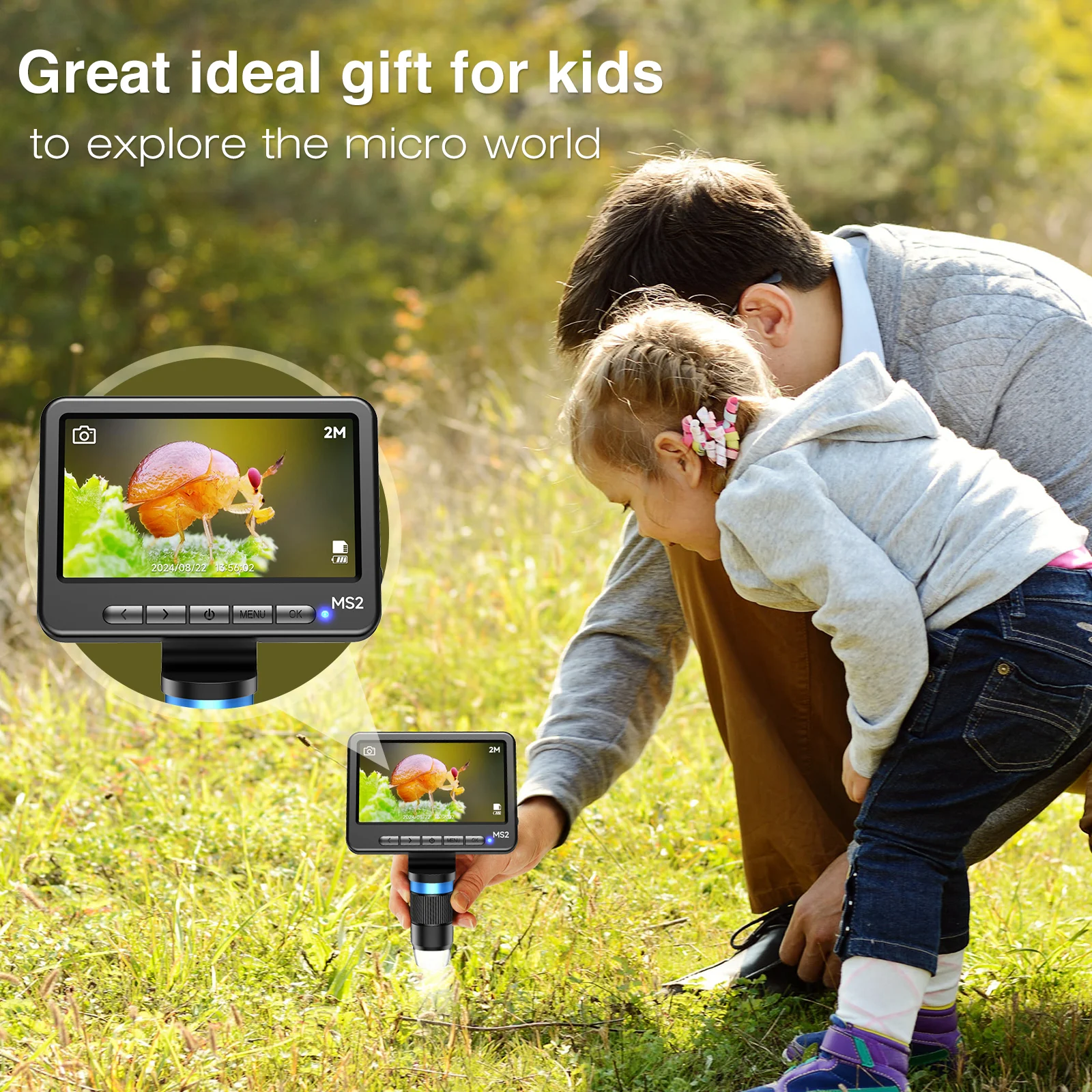 مجهر رقمي 5 بوصة 1200X مجهر USB مع 8 المصابيح 1920p مجهر لحام للإصلاح متوافق مع نظام التشغيل Windows/Mac OS #6