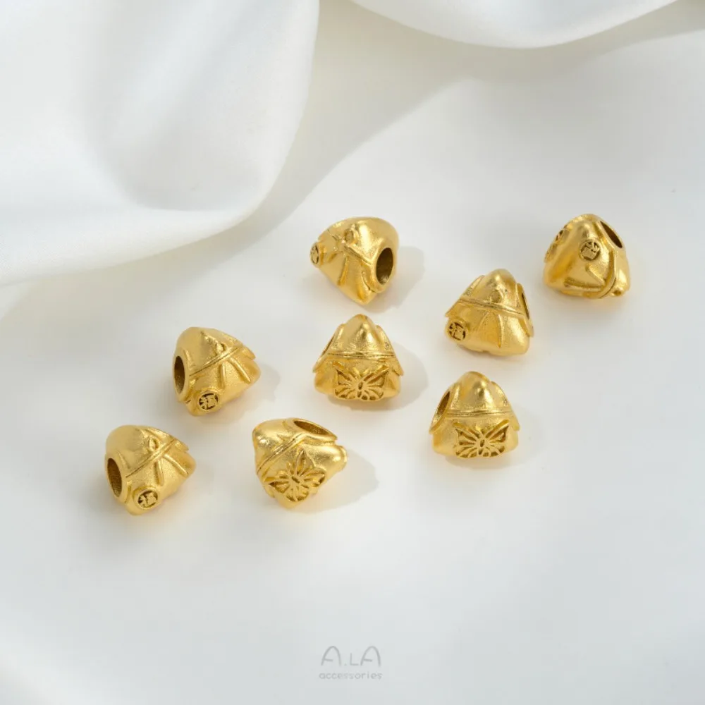 

Sand Gold Burnt Blue Brown Child Pendant Three-dimensional Brown Child Bead Diy Handmade Material Bracelet Jewelry Accessories