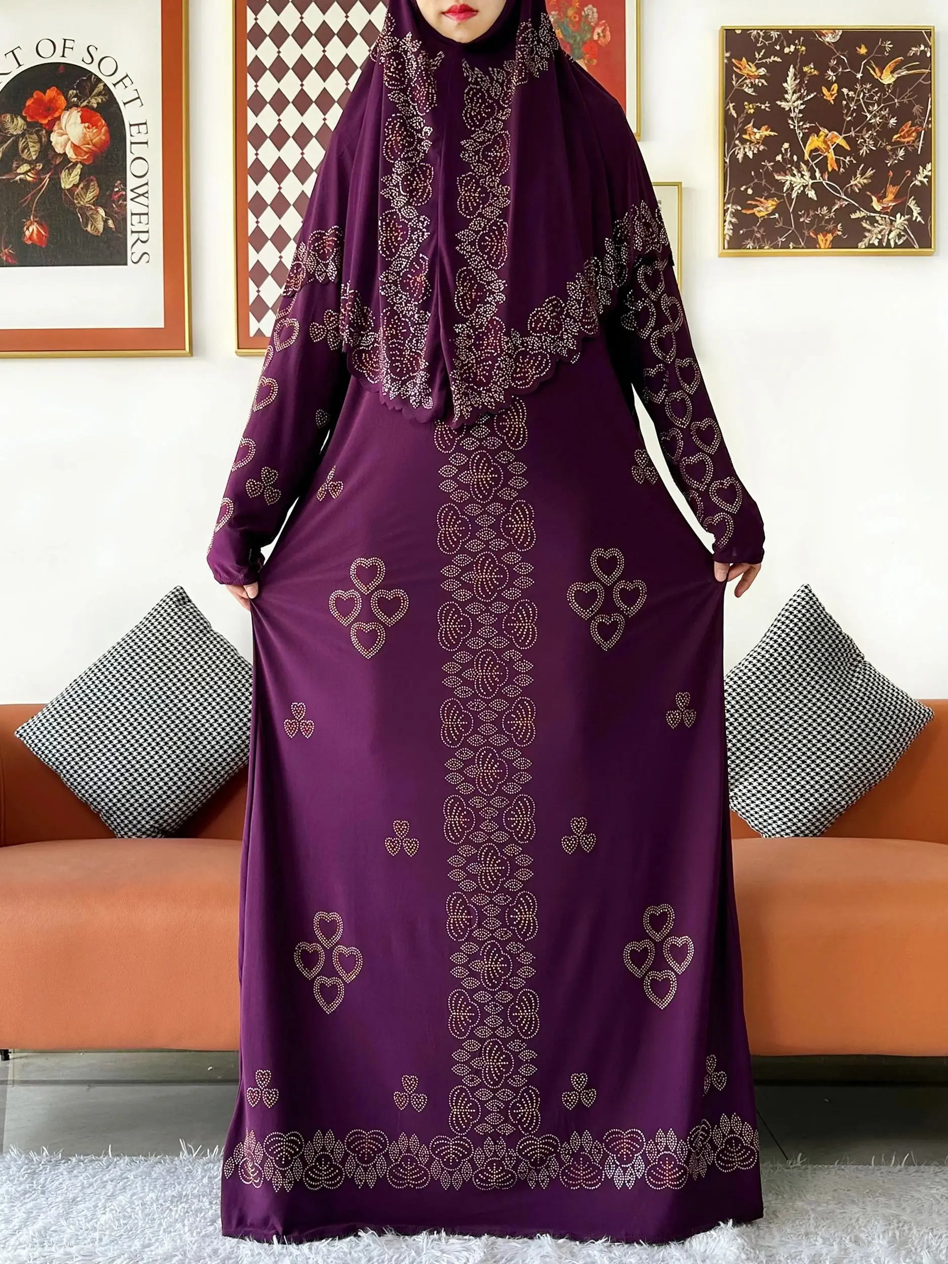 knee length dresses for ladies Prayer Set Dress