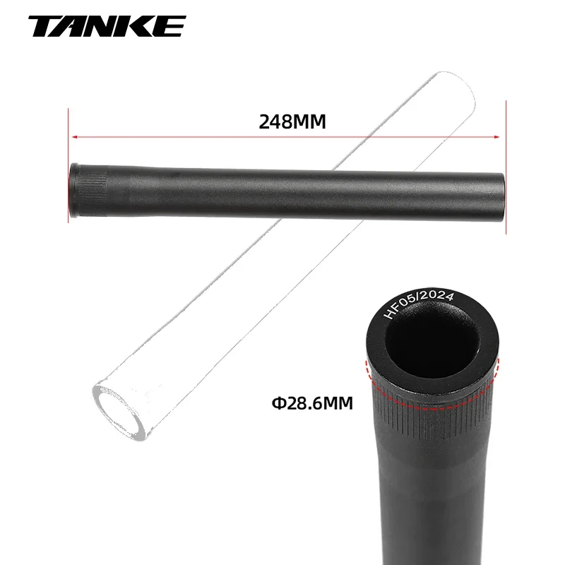 TANKE Aluminum Alloy Mountain Bicycle Front Fork Head Tube Air Front Suspension Straight Tapered standpipe Cycling Accessories