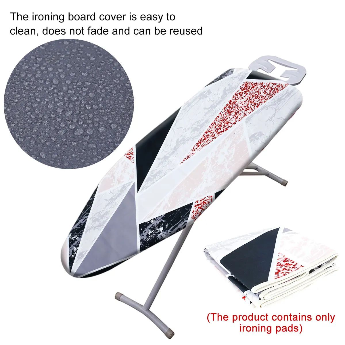 New Ironing Board Cover 100% Cotton Ironing Board Pad Replacement Thick Heat Resistant Adjustable Ironing Board Protective Cloth