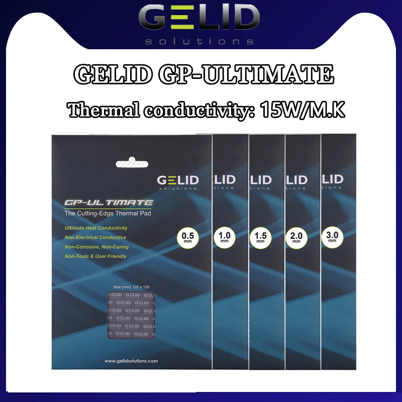 GELID GP-Ultimate 15W/mK Multi-size high-performance thermal pad CPU/GPU Graphics Card thermal pad Motherboard thermal pad