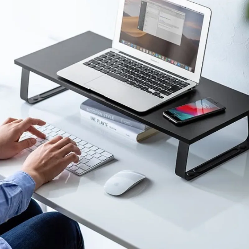 Scrivania per rack rialzato per monitor del computer MR-C3BK nera