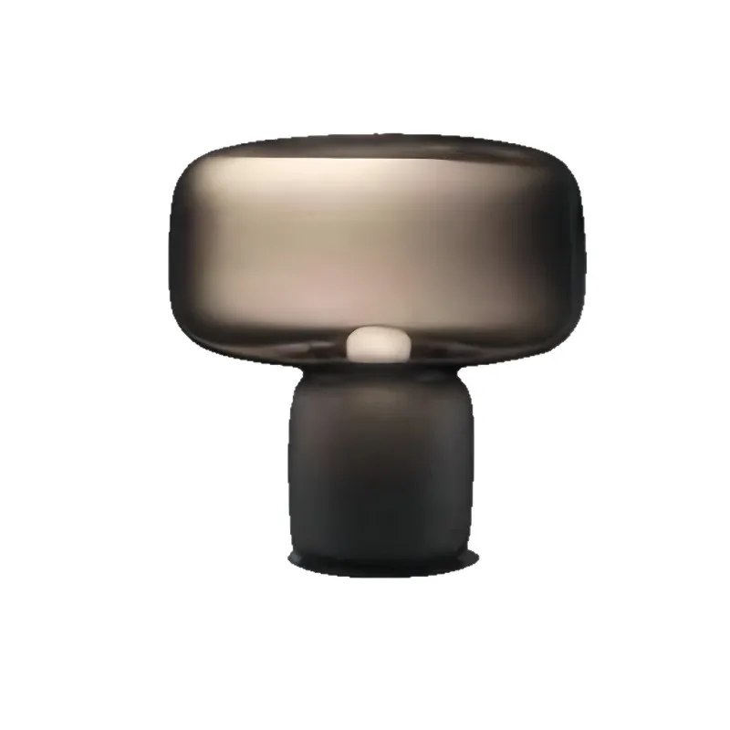 

Simple glass bed and breakfast wabi-sabi wind table lamp high sense light luxury creative study bedroom decoration