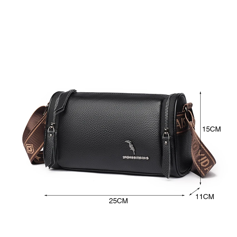 Fashion Cowhide Crossbody Bag Ladies Genuine Leather Shoulder Bags Female Luxury Handbags Women Simple Messenger Bag Designer