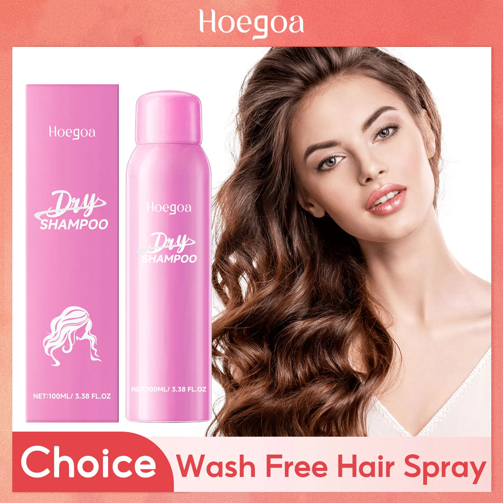 

Dry Shampoo Spray Hair Fluffy Volumizing Styling Oil Control Increases Luster Lasting Refreshing Wash-Free Hair Shampoo Spray