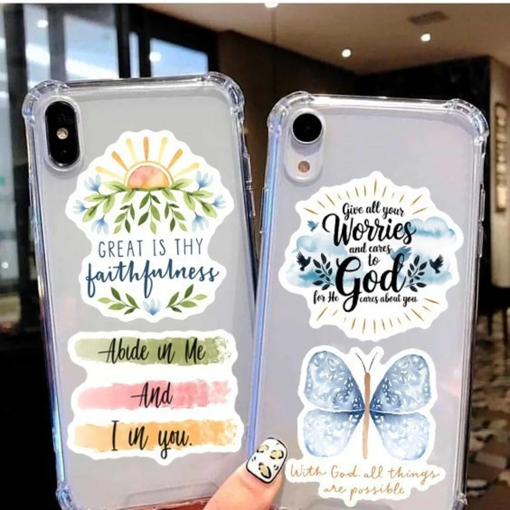 50 قطعة ملصق عبارة يسوع-جرافيتي مع يقتبس تحفيزية الكتاب المقدس ملصقات ديكور مقاومة للماء متجر ملصقات BulingBulingStickers #6