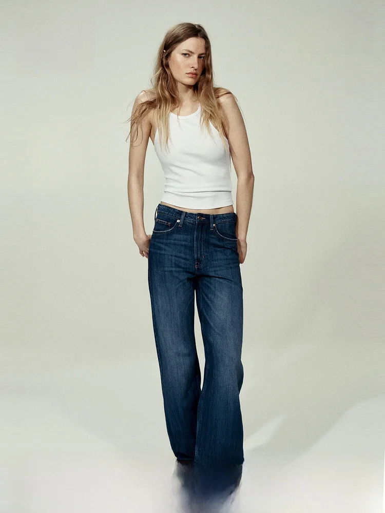 

High Waist Fashionable Commuter Women's Jeans Casual Style Cotton Standard Fit No Stretch Ladies Spring 2026 H&M 1222670