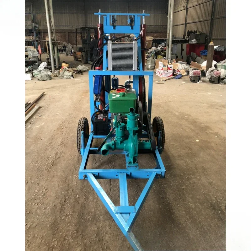 Hydraulic borehole water well drilling rig/ Water drilling portable Easy operation hydraulic drilling machine