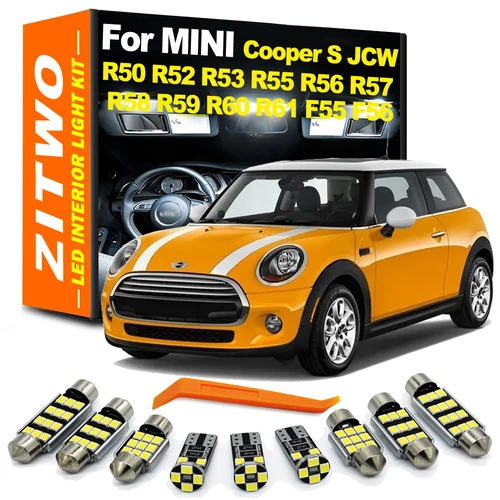 ZITWO luz Interior LED Kit de MINI Clubman Countryman Paceman Cooper S D JCW R50 R52 R53 R55 R56 R57 R58 R59 R60 R61 F55 F56