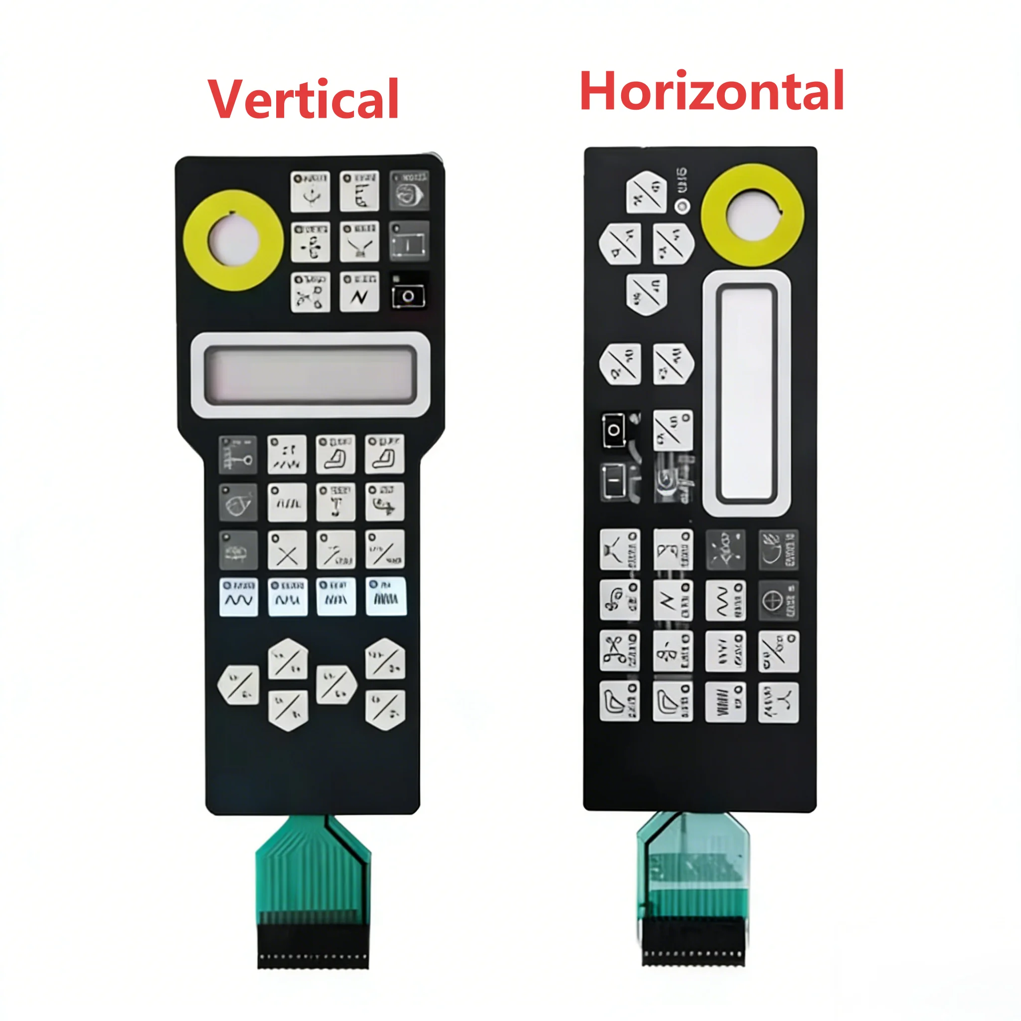 Excetek machine use Remote control button sticker,Keypad Sticker Manual Control Box,Excetek spare parts,1pcs