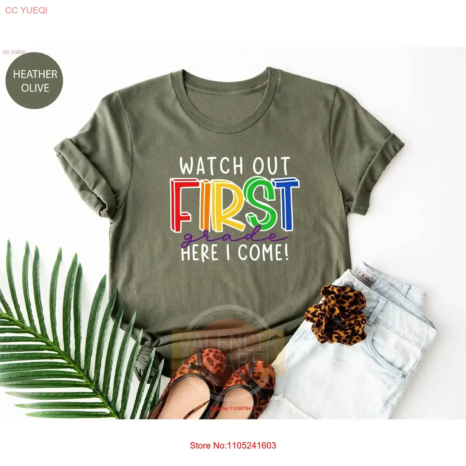 Watch Out First Grade Here I Come T Shirt Teacher Hello Team Back To School vintage Washed streetwear designer clothes Unisex