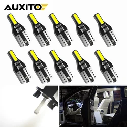 AUXITO 10Pcs Cheap LED Lamp T10 W5W LED Bulb 7020 2SMD 194 168 2825 Car interior Light for BMW VW Volkswagen Toyota Corolla