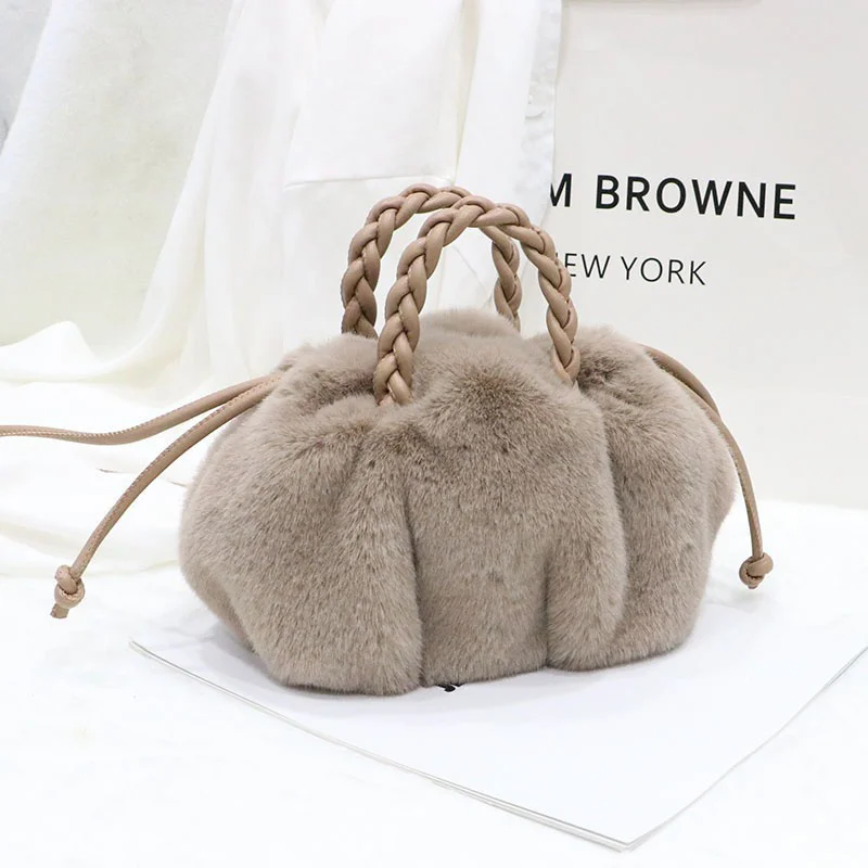 Summer High Quality Women's Handbag Luxury Artificial Wool New Cloud Bag Advanced Underarm Shoulder Bag Charming Women's Bag