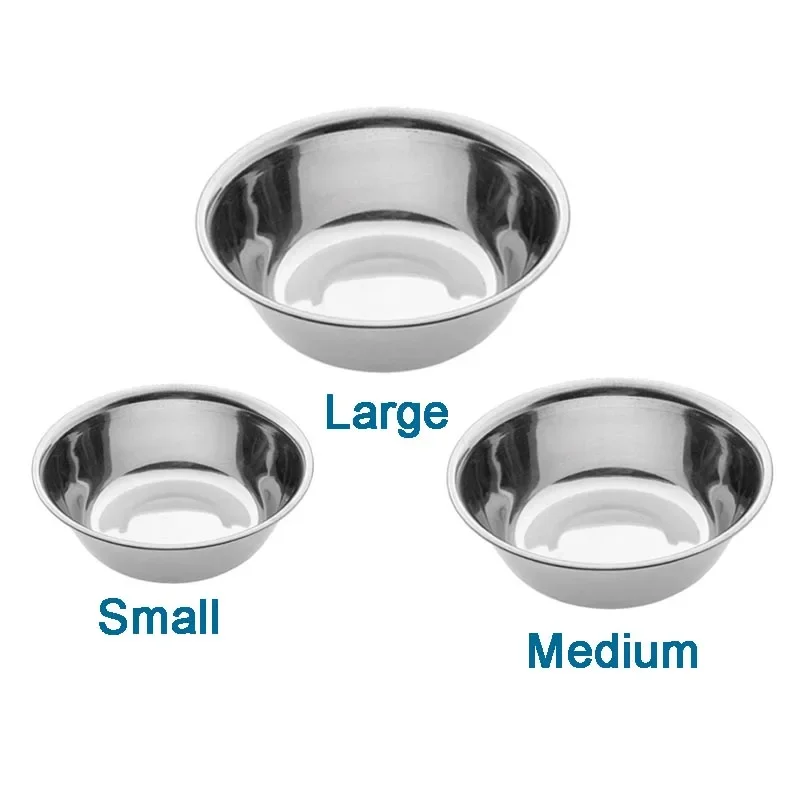 GREATLH 1pcs Medical Stainless Steel Bowl for Medicine Change Eating Bowl Orthopedic Instrument Small Medium Large pet