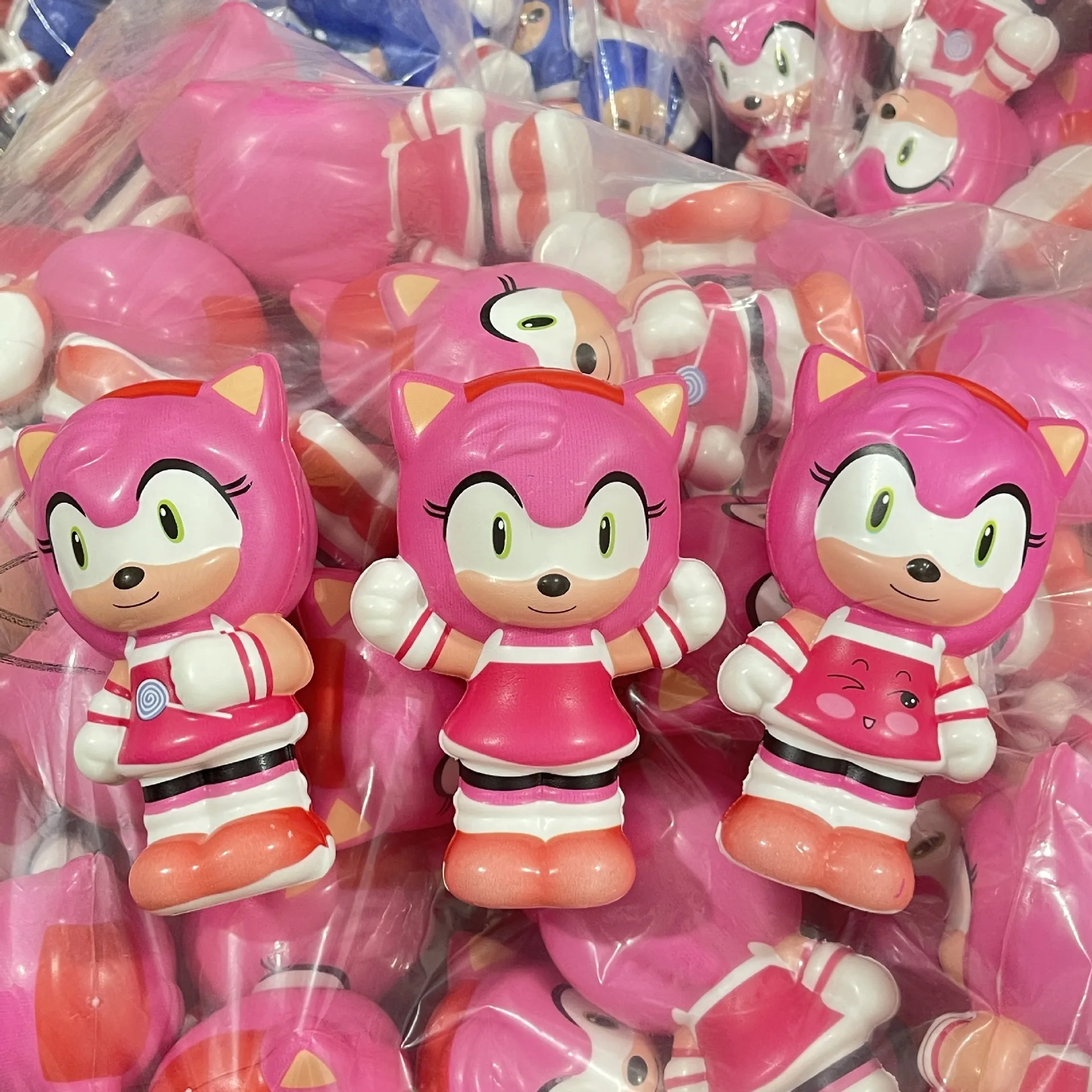 Sonic The Hedgehog Cartoon Decompression Toys Anime Figure Soft Slow Rebound Model Doll Toys for Children Room Decorations