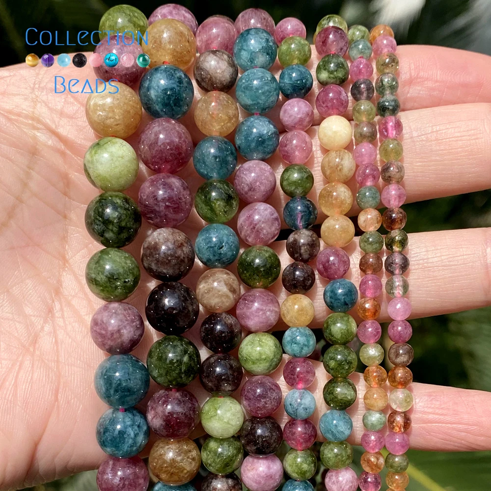 4 6 8 10mm Natural Stone Colourful Angelite Jades Round Beads For Jewelry Making DIY Handmade Bracelets Necklace Accessories